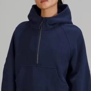 Lululemon Navy Blue Cropped Scuba Hoodie